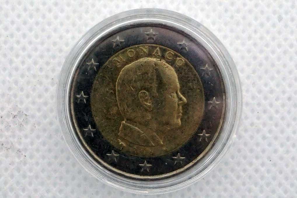 4 Moedas de 2 euros - Mónaco - Anos diferentes