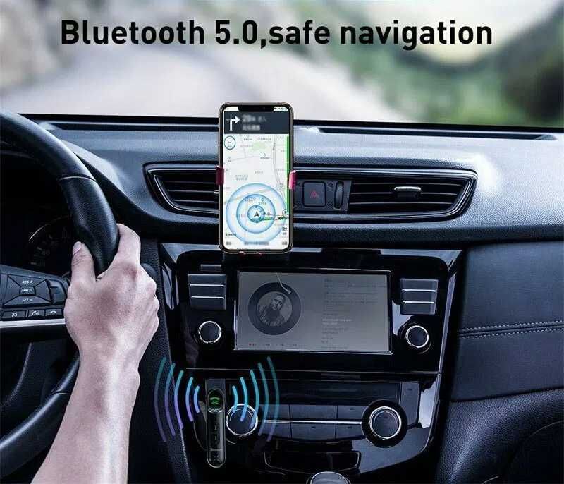 Baseus Bluetooth 5.0 блютуз-адаптер AUX с микрофоном и аккумулятором