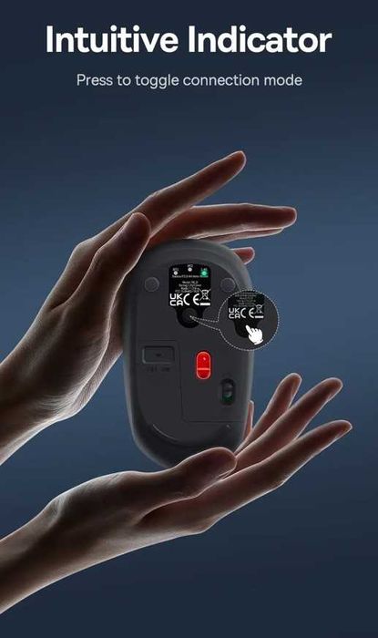 Mysz bezprzewodowa Baseus F01B 1600 dpi bluetooth 5.0 3.0 2.4G