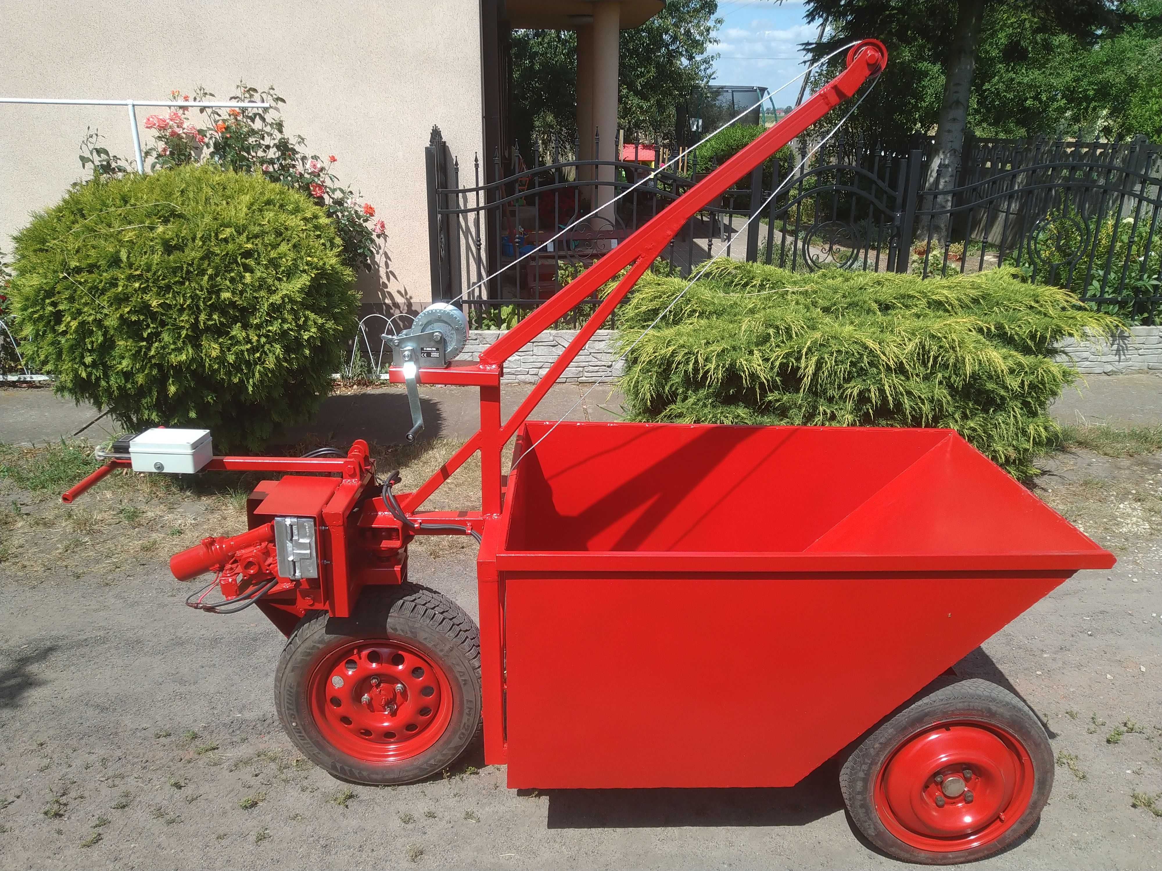 NOWE wodzidło taczka elektryczna 518 l pojemności kiper