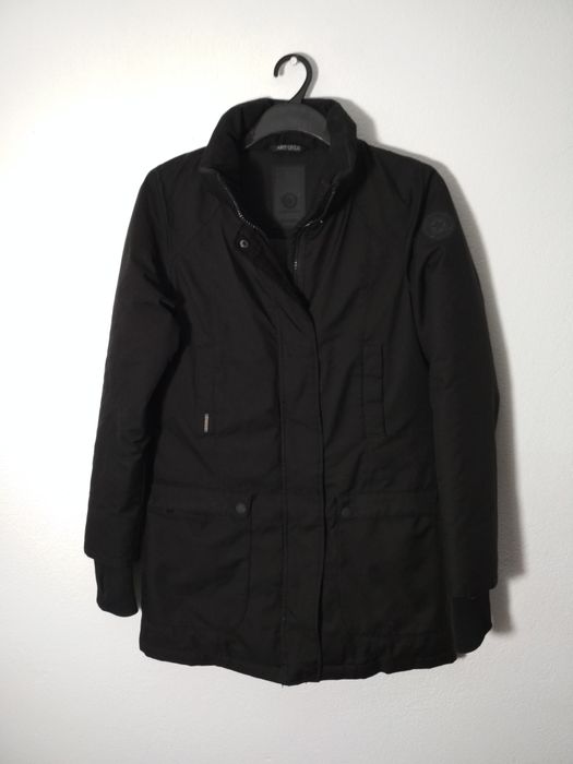 Air Force czarna kurtka zimowa ocieplana S