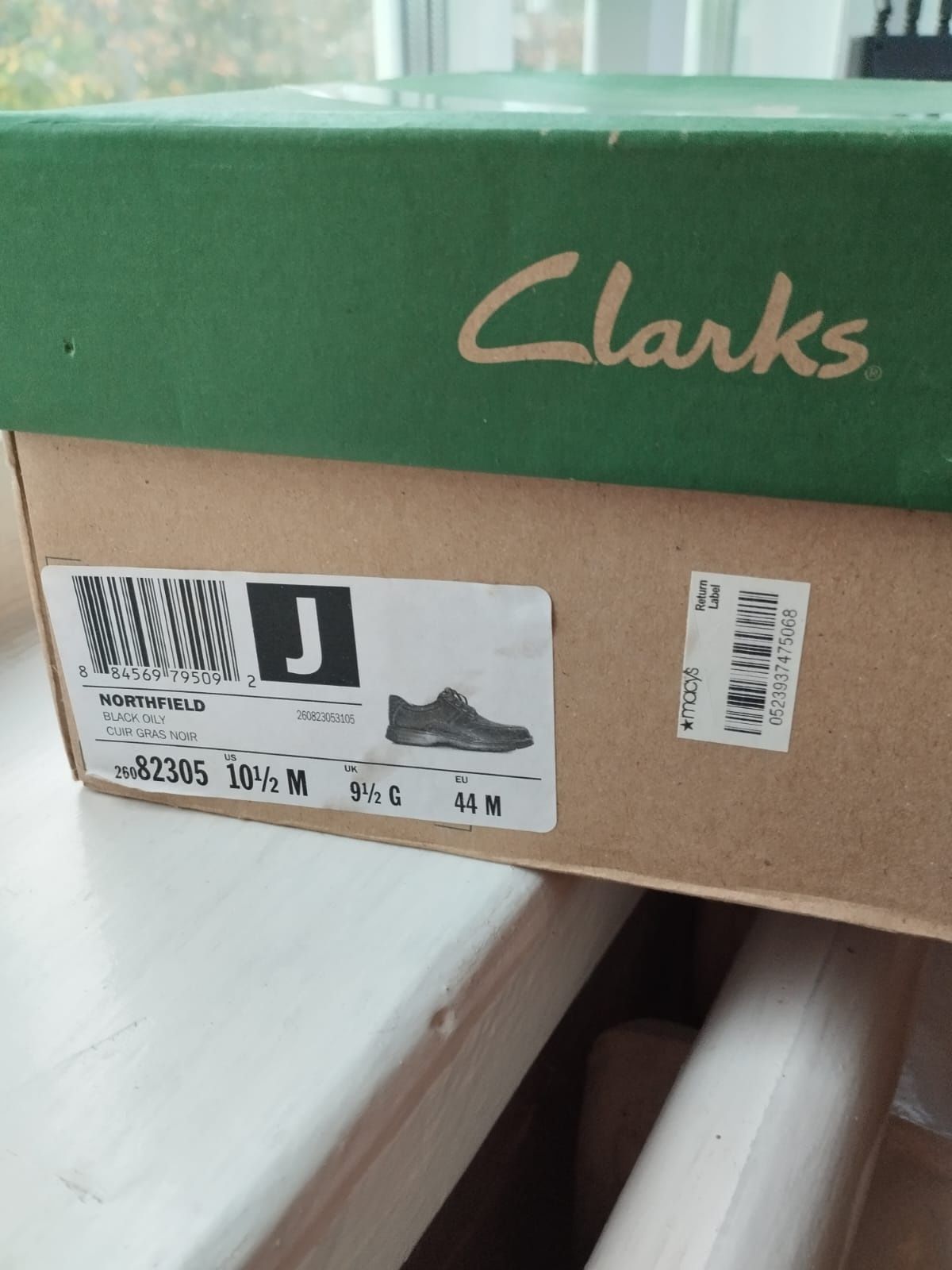 Clarks 44 розмір туфлі