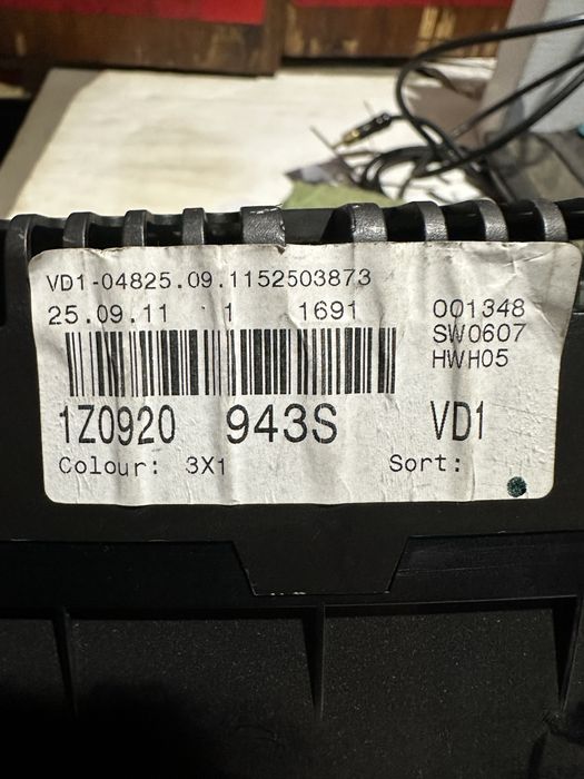 Панель приборов Skoda A5