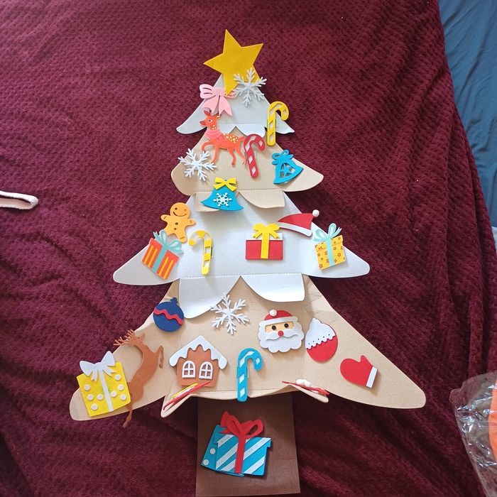 Choinka filcowa kalendarz adventowy nowy