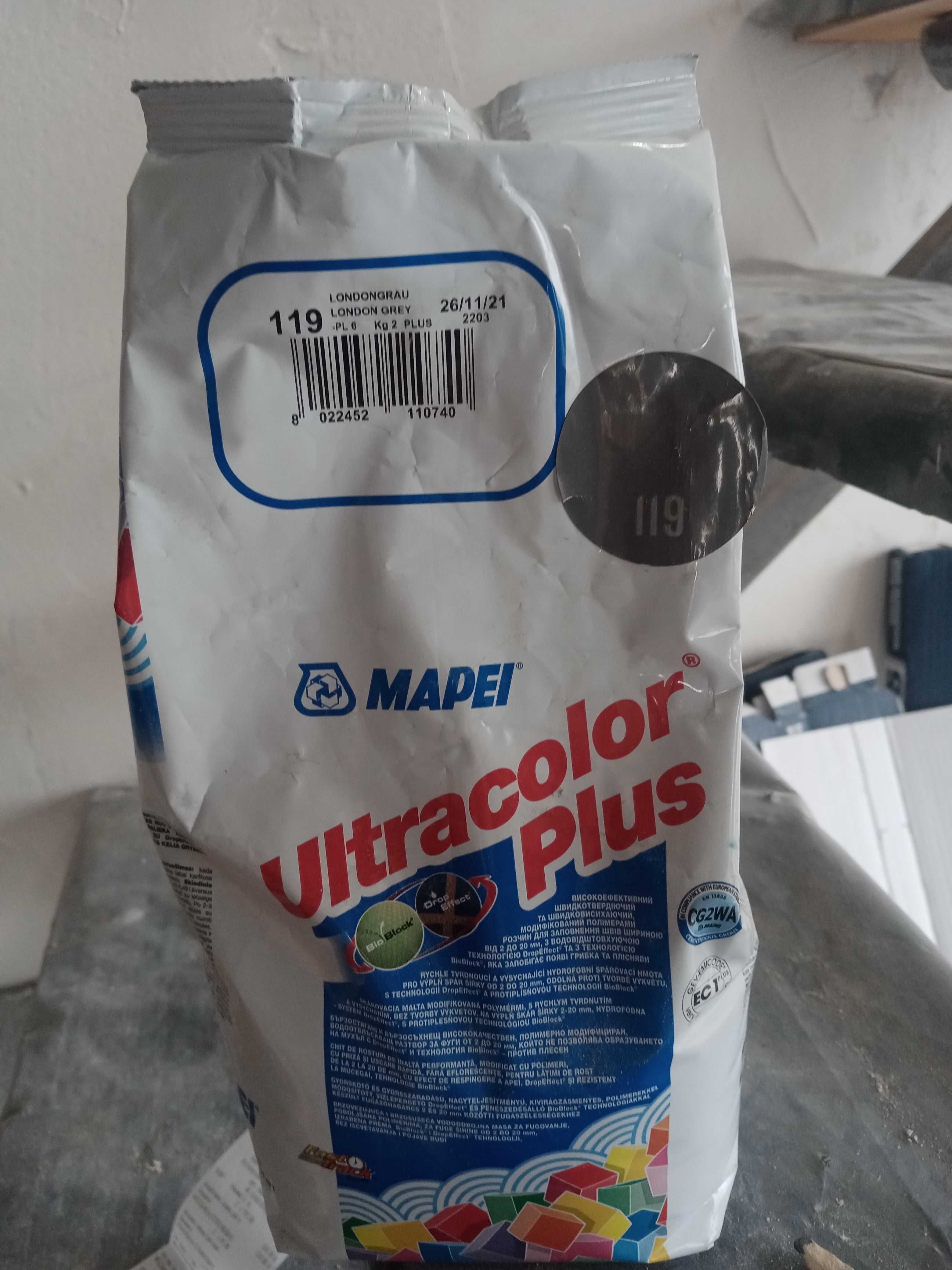 Затирка серая mapei 119