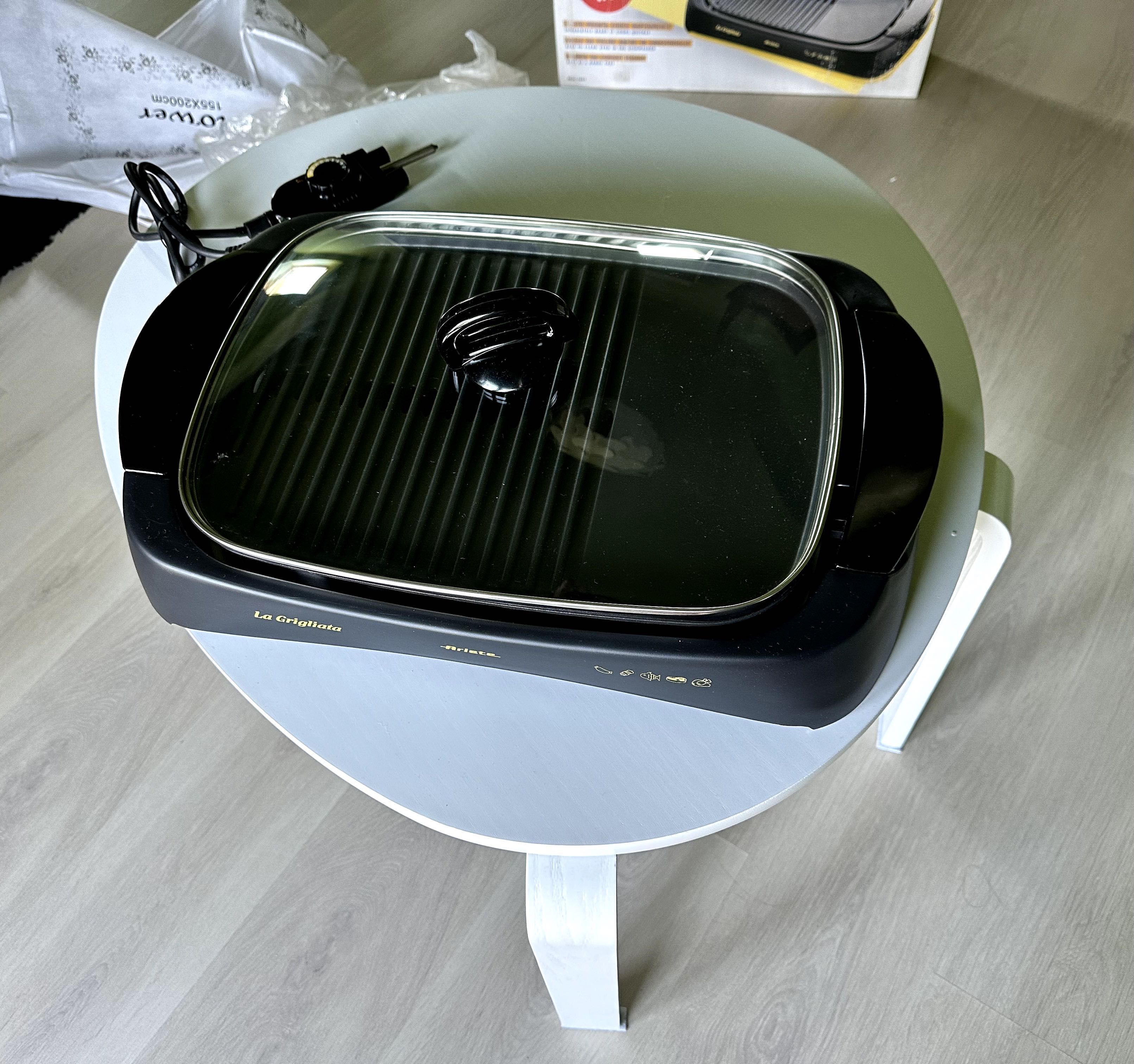GRILL elektryczny Ariette 760/2 La Grigliata 2000W szklana pokrywa 760
