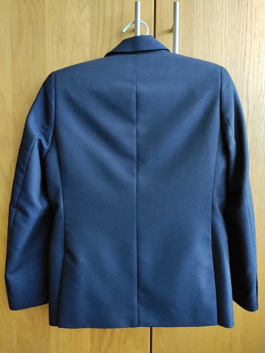 Garnitur do Komunii św. elegancki + koszula + pasek + muszka, r. 140cm