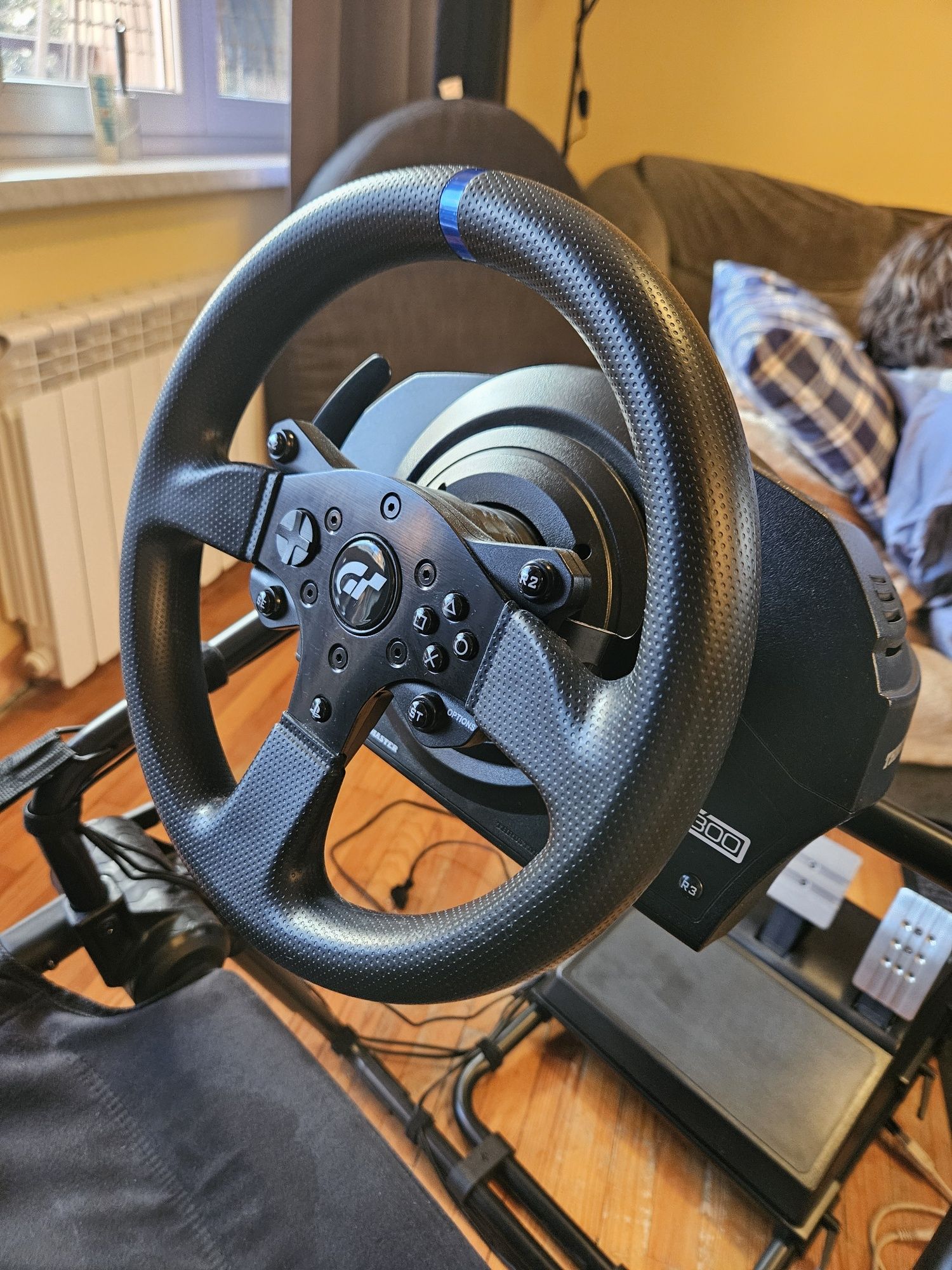 Thrustmaster T300 RS GT + TH8A Shifter + Next Level Racing Kokpit