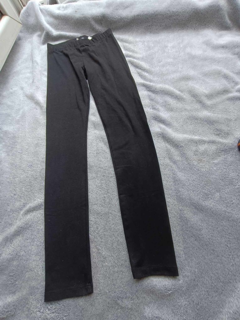 Legginsy, getry czarne h&m 146