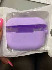 Чехол на наушники airpods pro фиолетовый