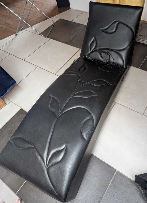 Fotel skórzany do masażu, masażer, skóra naturalna, regulacja strefy