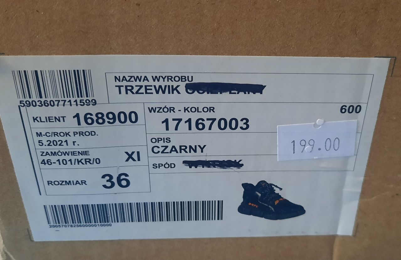 Trzewiki Bartek nr 36, buty wiosenno-jesienne