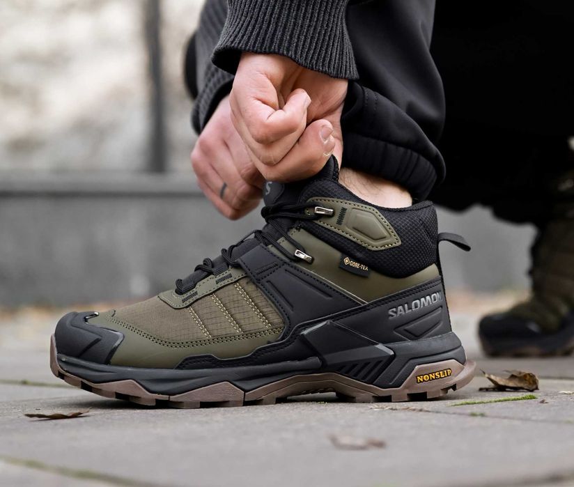 Зимові кросівки Salomon X Ultra 4 Mid хутро (41-46) Черевики чоловічі