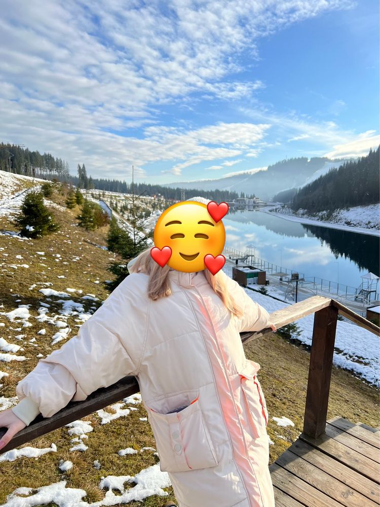 Зимняя дутая оверсайз куртка, пуховик