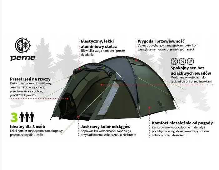 Намет туристичний Peme Climate 3-місний