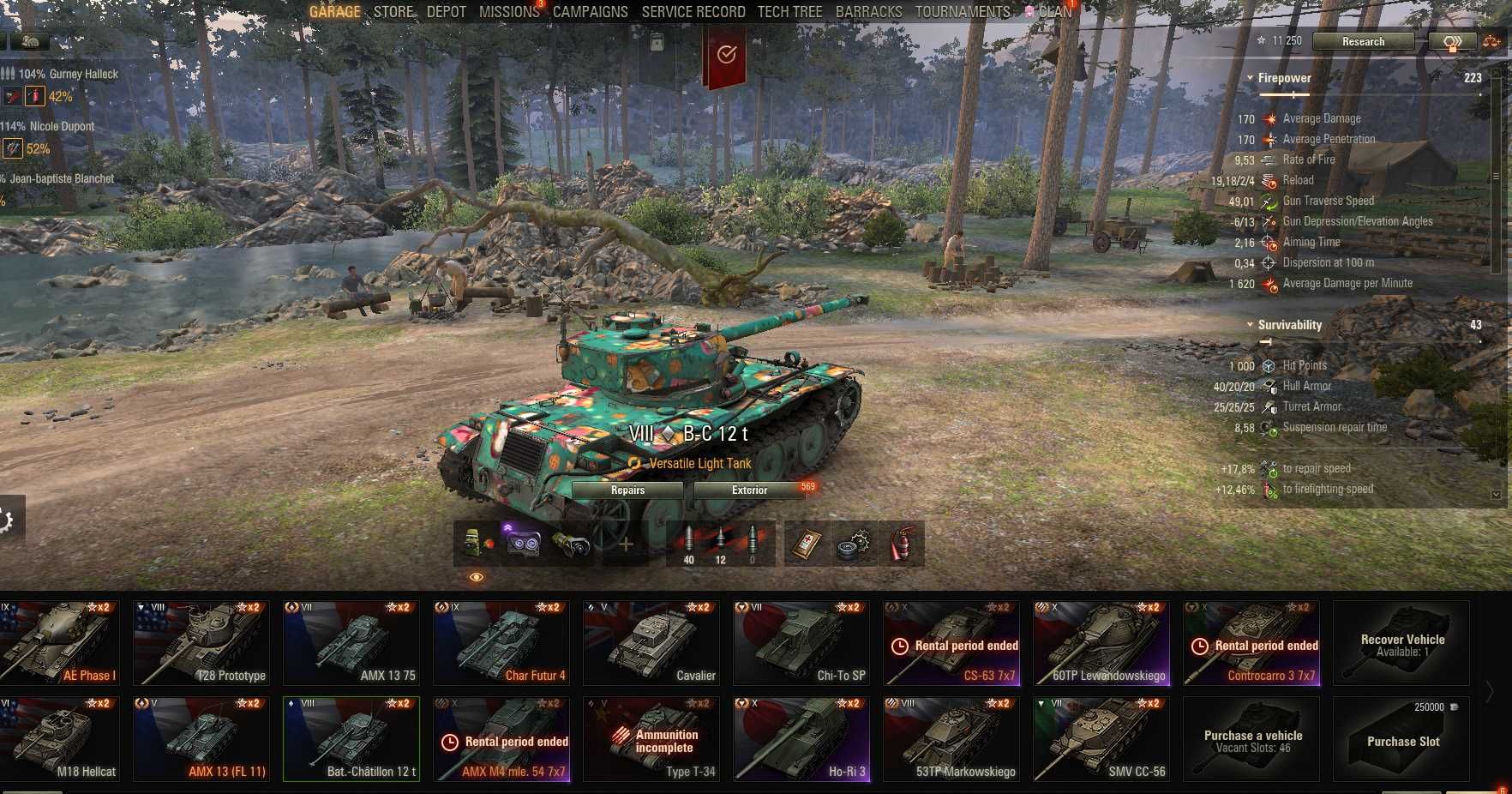 Продам аккаунт World of Tanks(48 % побед).