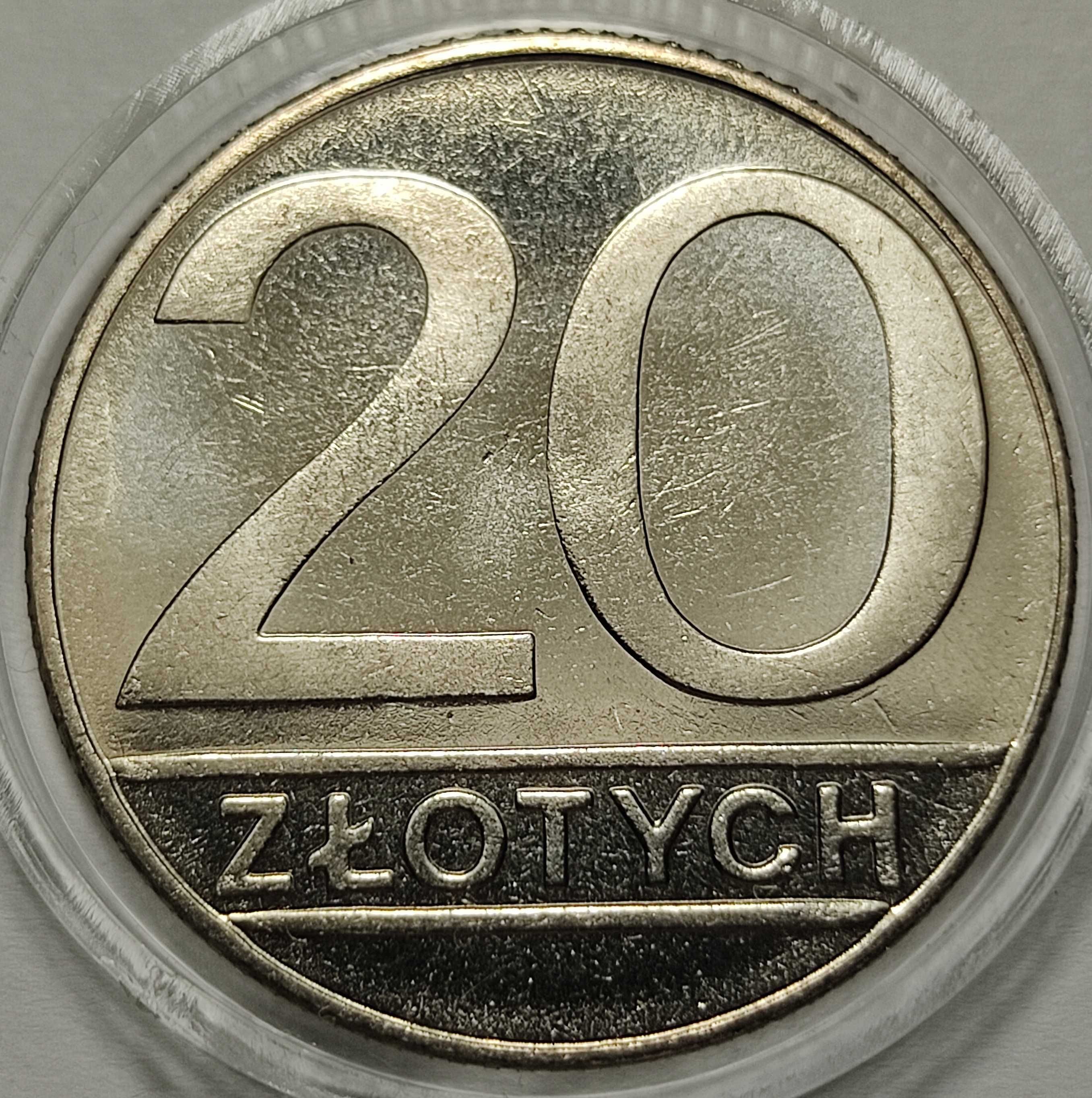 20 zł 1990 r., mennicza z rolki