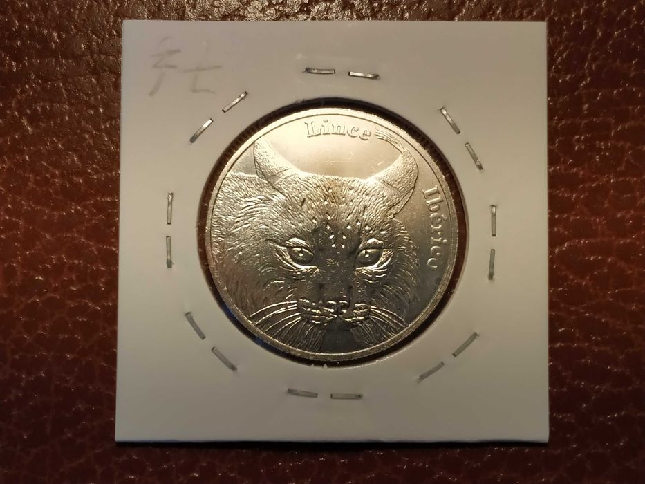 Portugal moeda de 5 euro de 2016 comemorativa Lince Ibérico (cada)
