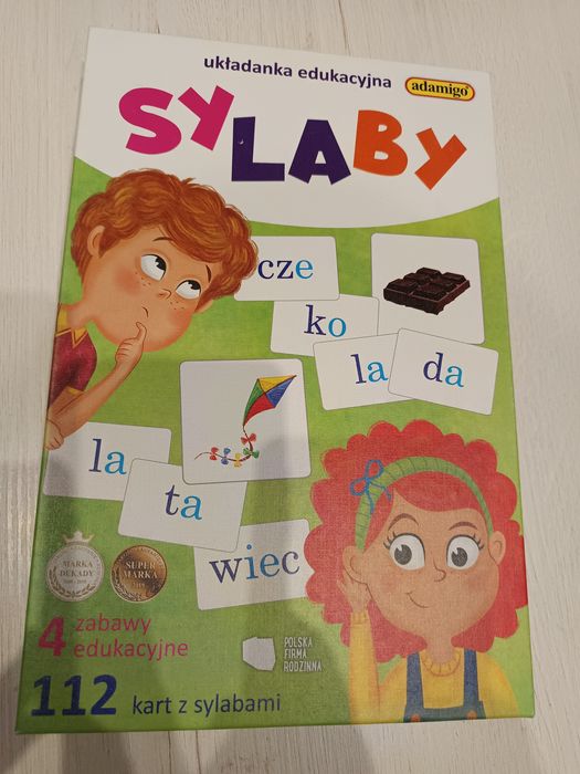 Sylaby układanka edukacyjna