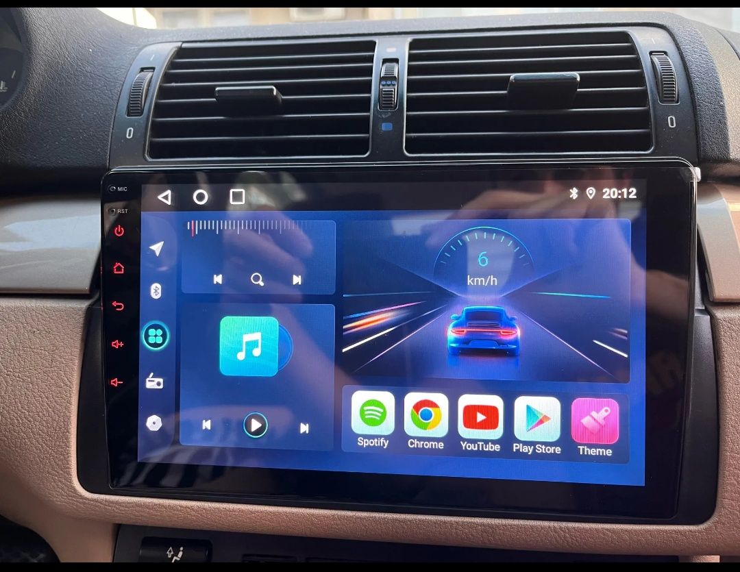 Rádio Android 12 com GPS BMW E46 (Novo)