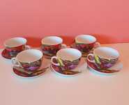 komplet 6 filiżanek do kawy - porcelana, Porzellan, Niemcy