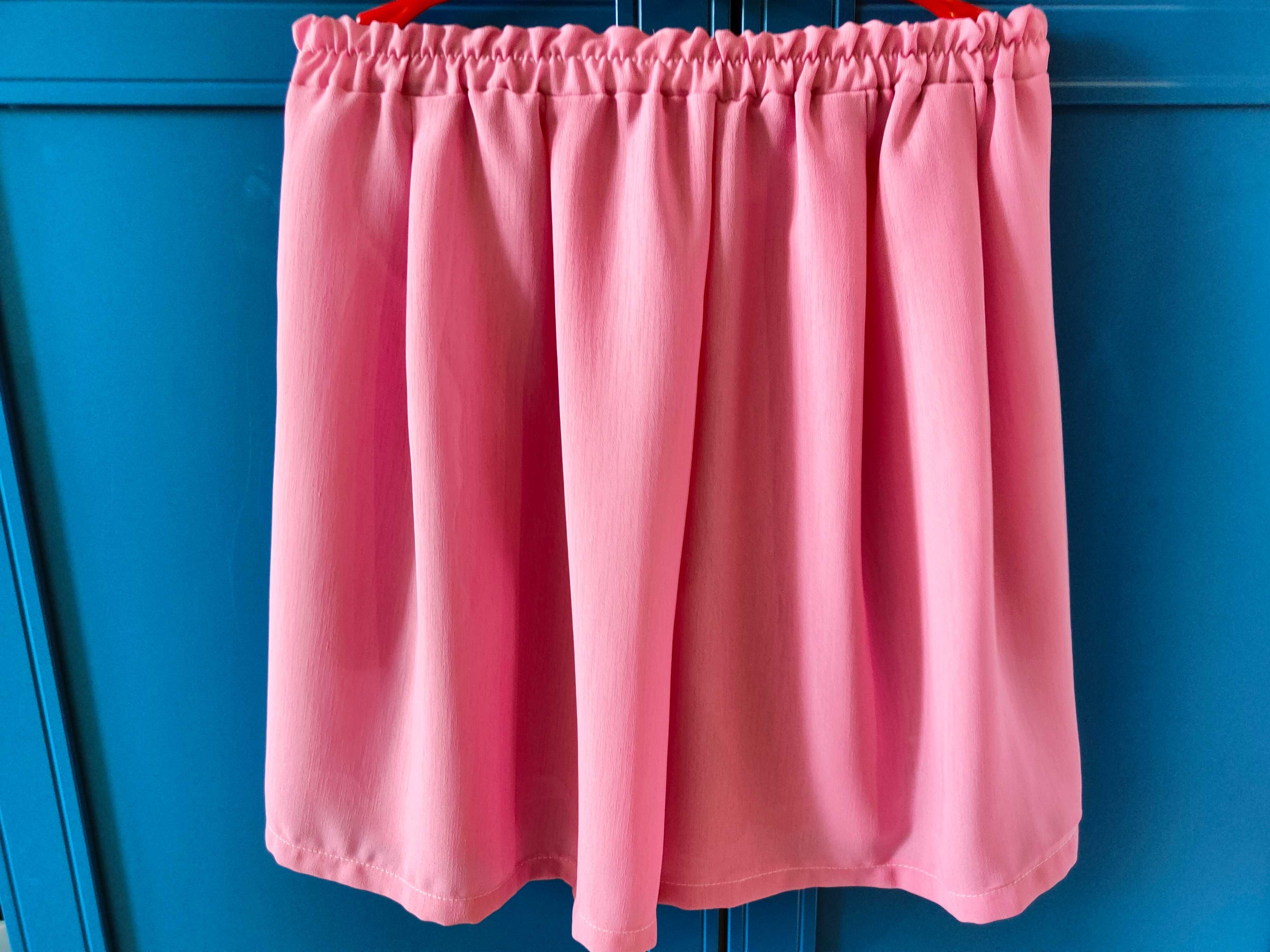 krótkie spodenki spódnica spódnico-spodnie różowe 40/42
