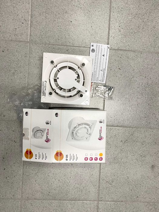 Wentylator łazienkowy z higrostatem 125 mm EQUATION