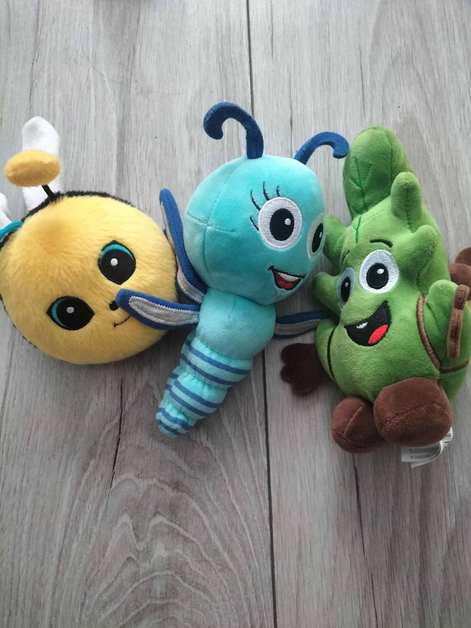 Trzy maskotki zabawki