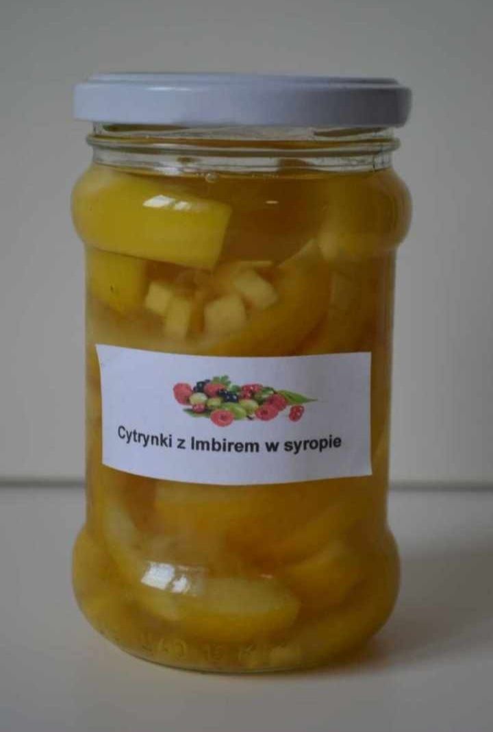 Cytrynki z imbirem w syropie 10x315ml do zimowej  herbaty