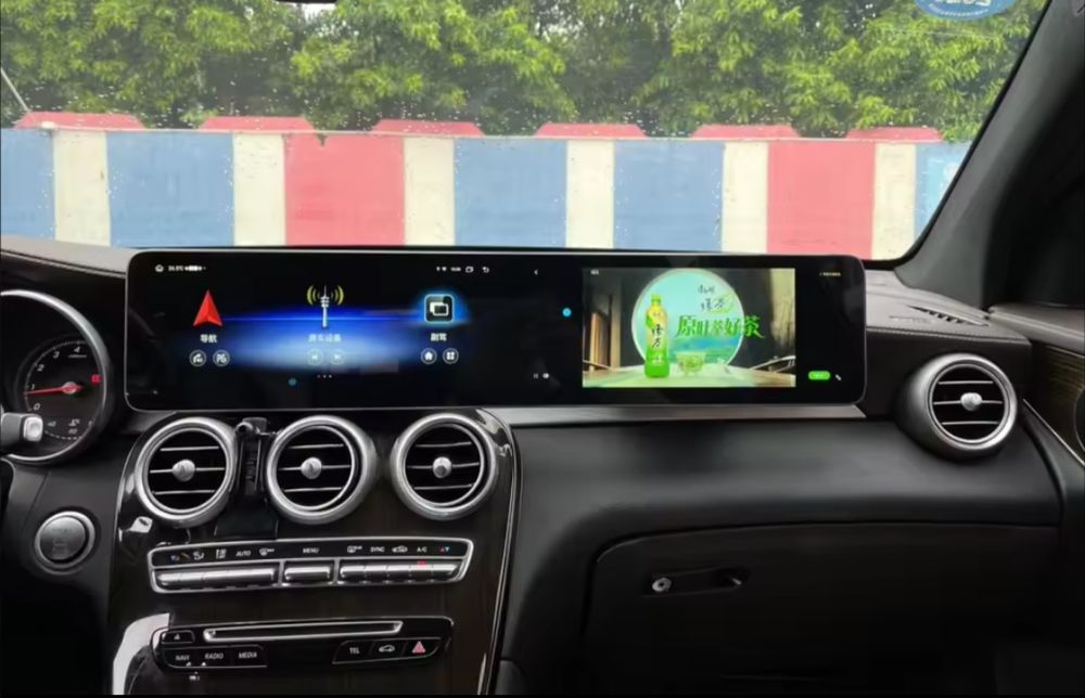 12.3+12.3 calowy podwójny ekran Android Carplay dla Mercedes Benz C GL