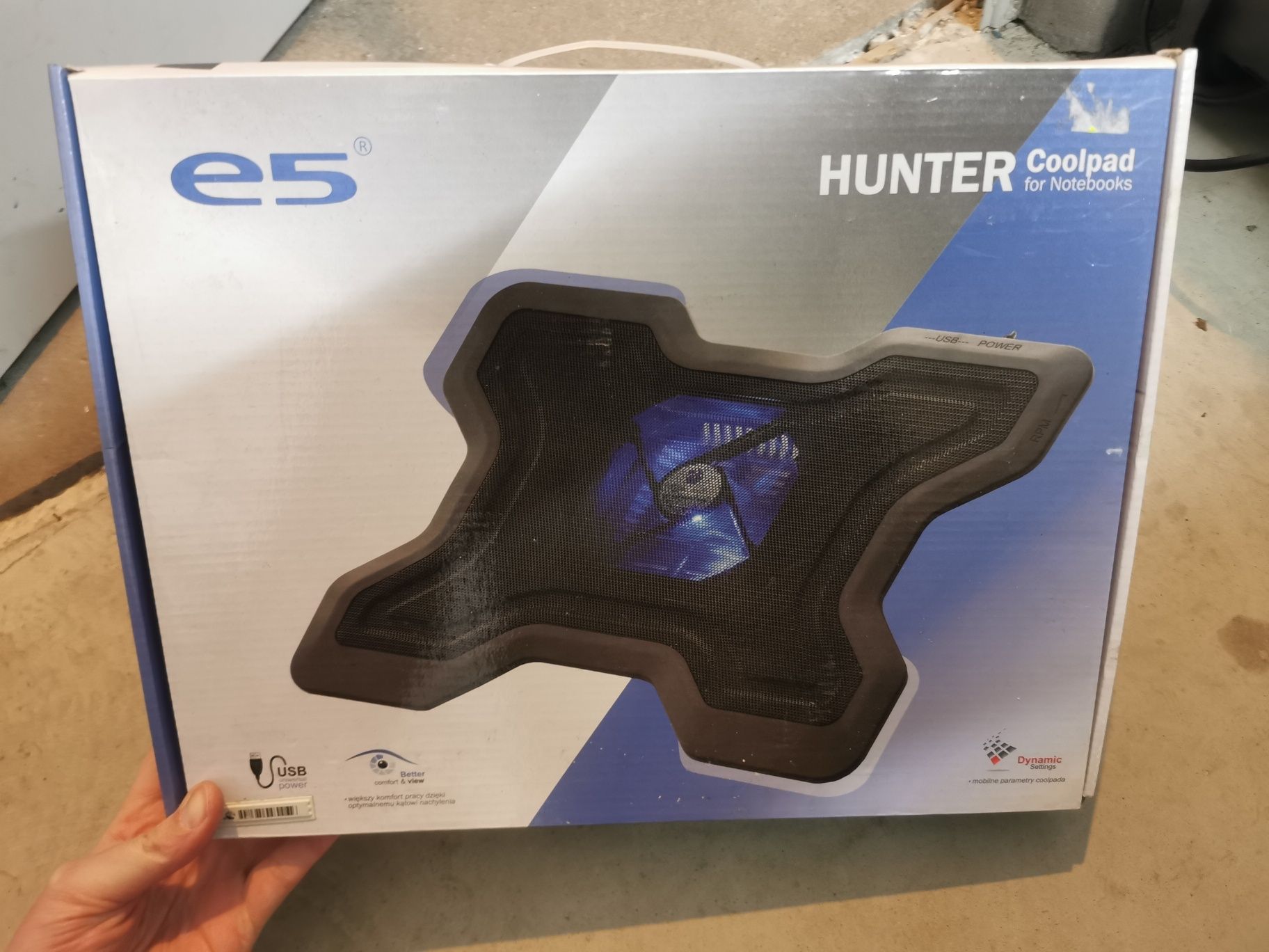 Podstawka chłodząca do laptopa e5 hunter