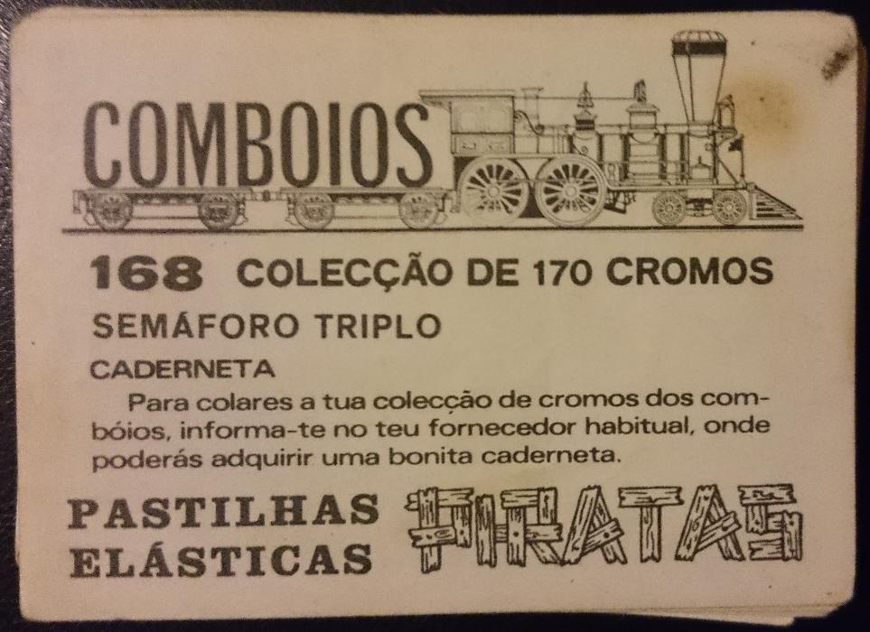 Cromos comboios pastilhas pirata 170 (verso normal)