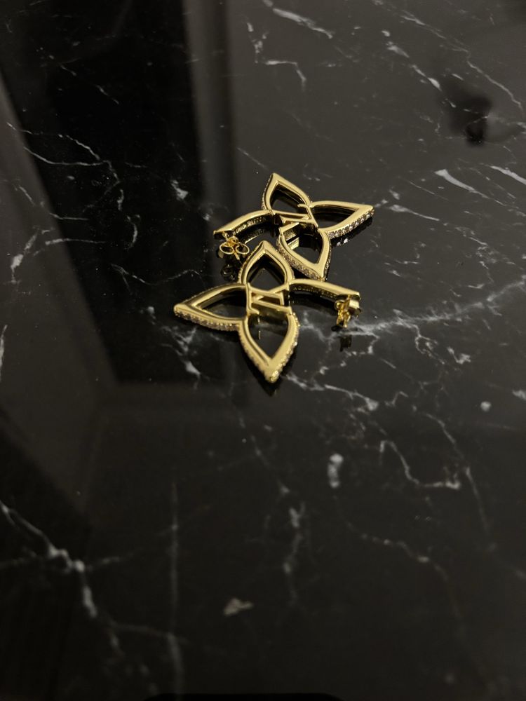Kolczyki Louis Vuitton LV nowe złote