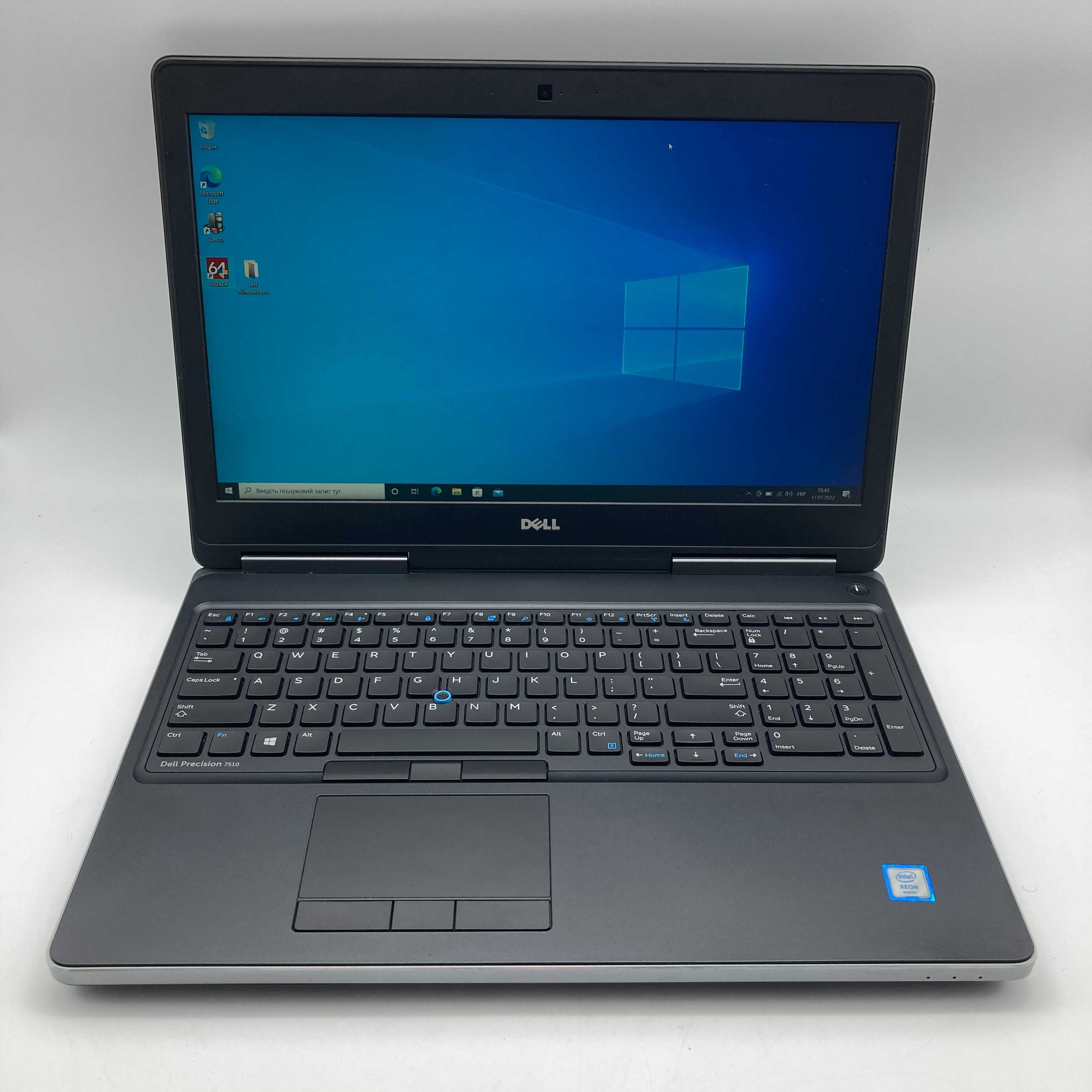 Dell Precision 7510 IPS FHD Xeon E3-1535M 2.9GHz 32Gb M1000M 2Gb 512Gb