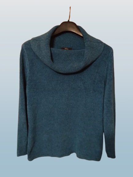 Елегантний в'язаний светр (світер) marks & spencer з коміром-хомутом –