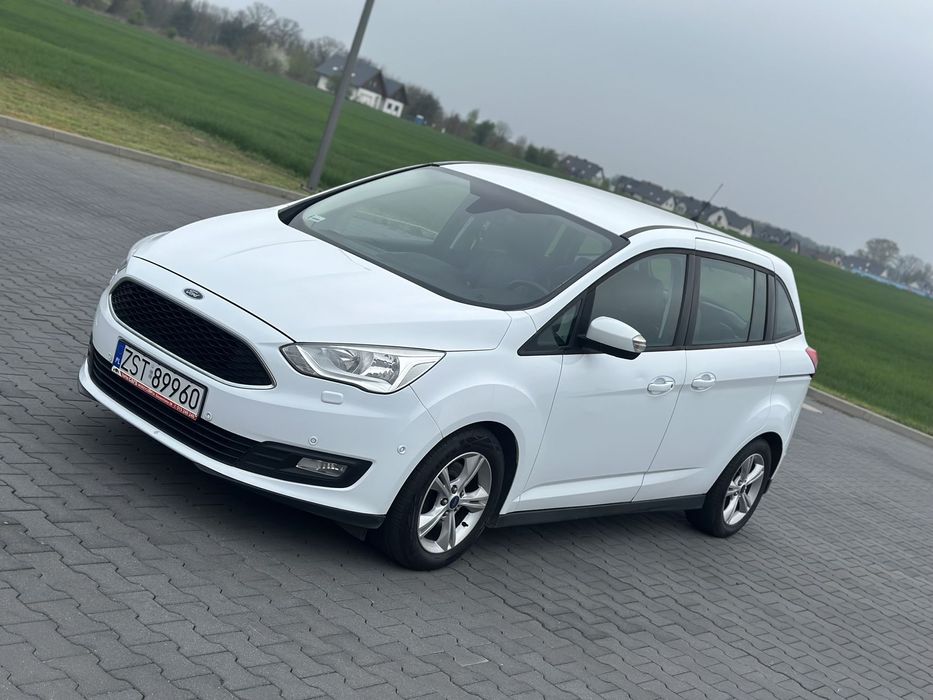 Ford Grand C-MAX 7osób*Skóry*Czujniki*Navi*Bluetooth*Isofix