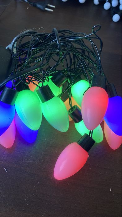 Гирлянда RGB (шарики) один светодиод=два цвета