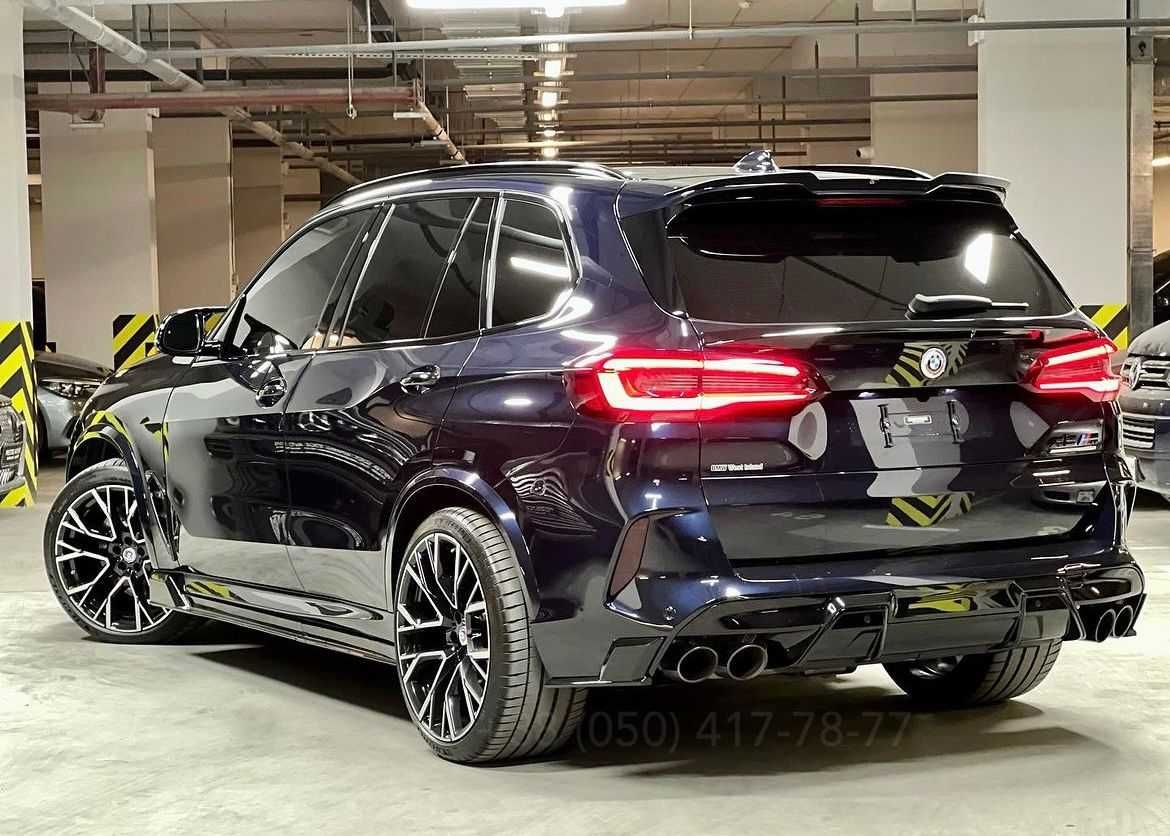 Обвес тюнинг X5M M-Performance BMW F95 Губа Накладка Сплиттер Пороги