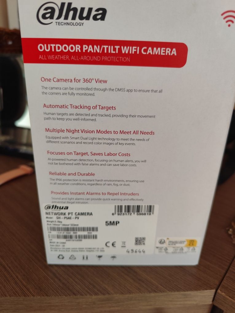 Kamera szybkoobrotowa Dahua P5AE-PV Picco Wi-Fi
