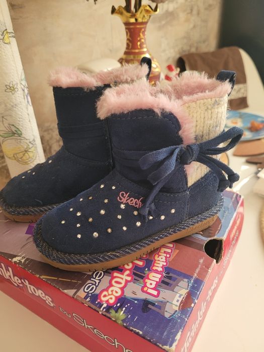 Geox23,Skechers22.5winter дівчинка