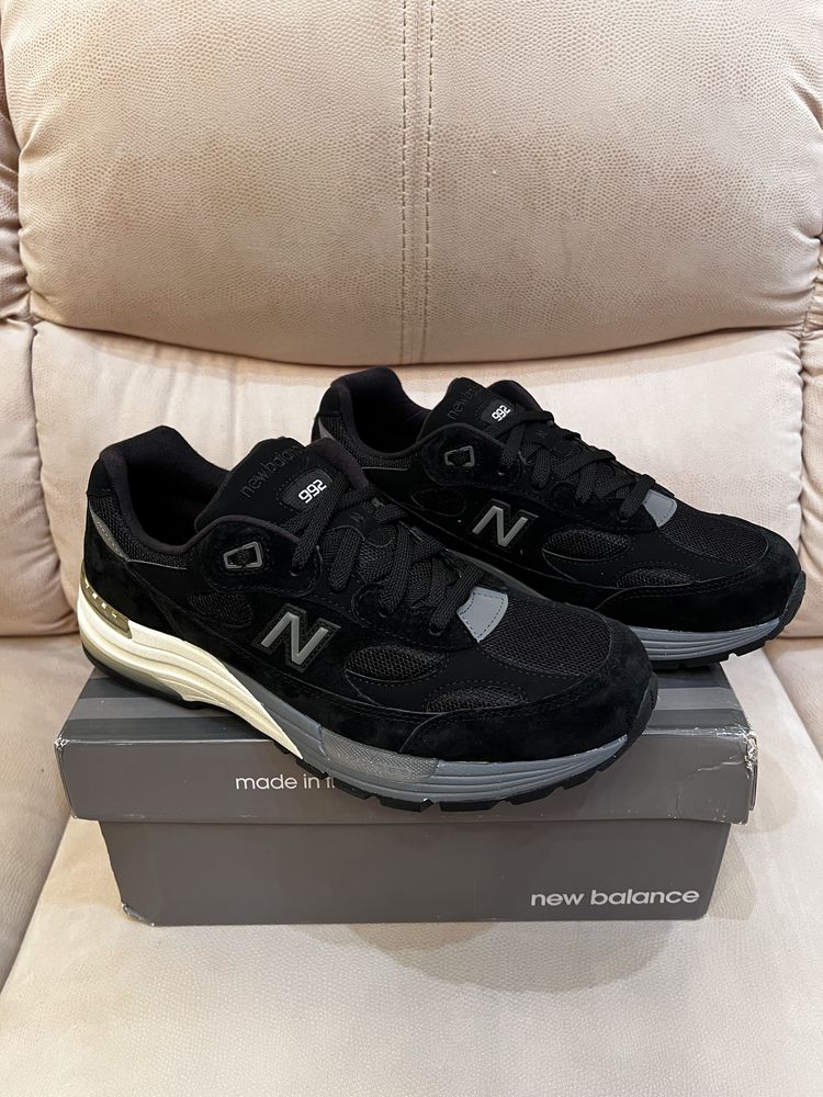 Кроссовки New Balance 992 Black Grey оригинал 42.5-46 M992BL