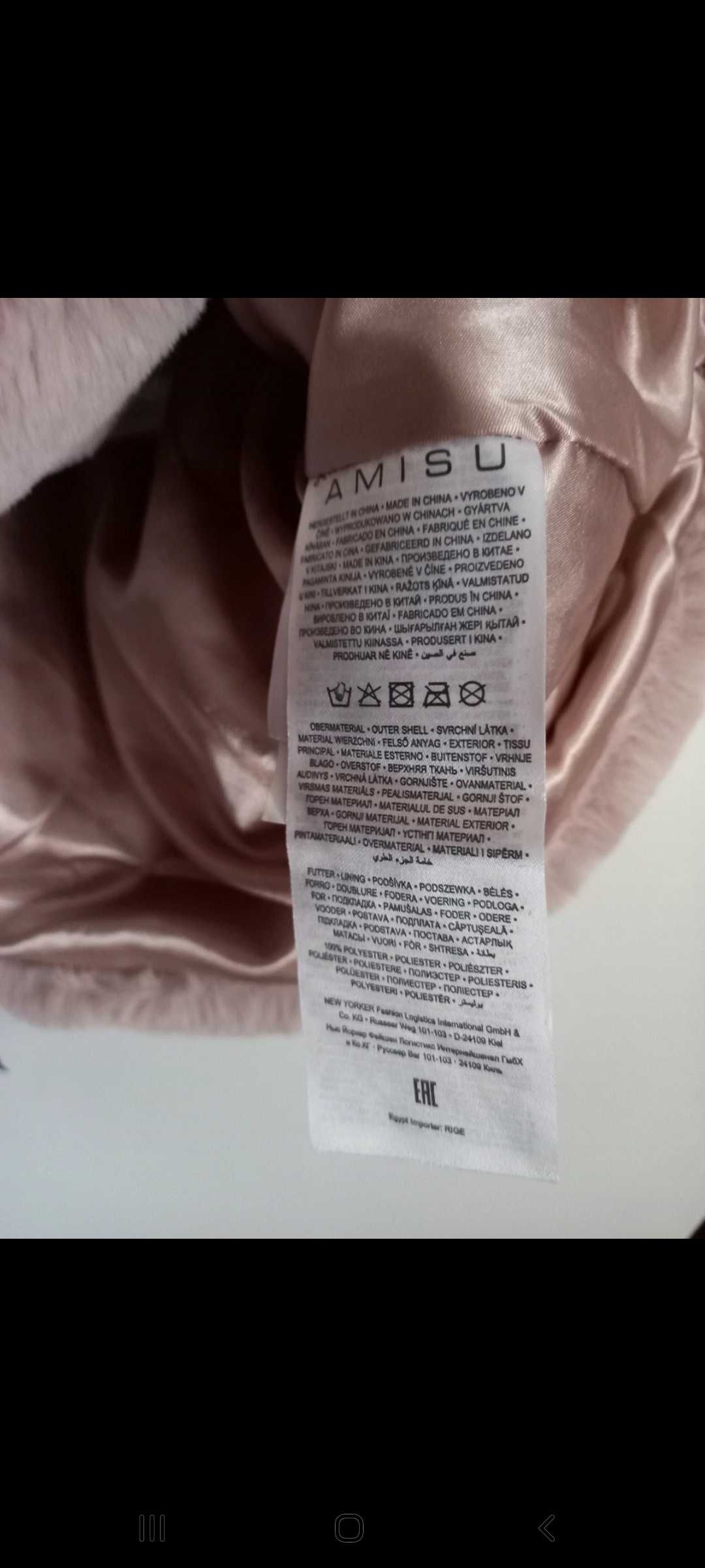 Casaco / colete de sra. de pêlo sintético - M - Amisu - New Yorker
