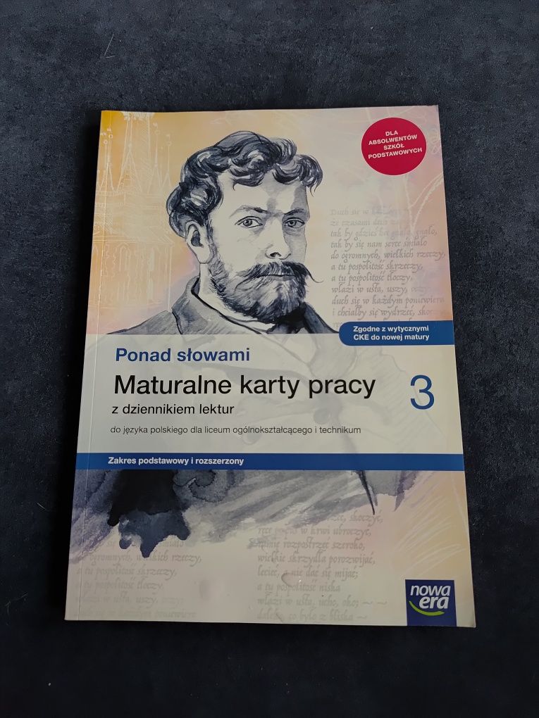 Ponad słowami, maturalne karty pracy3, zakres podstawowy i rozszerzony