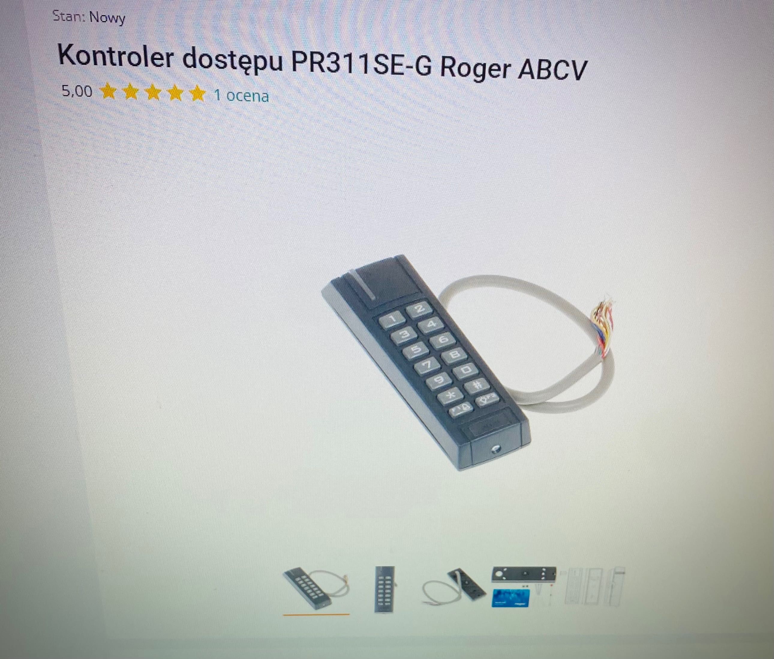 Kontroler dostępu BDB czytnik kart/ breloków Roger