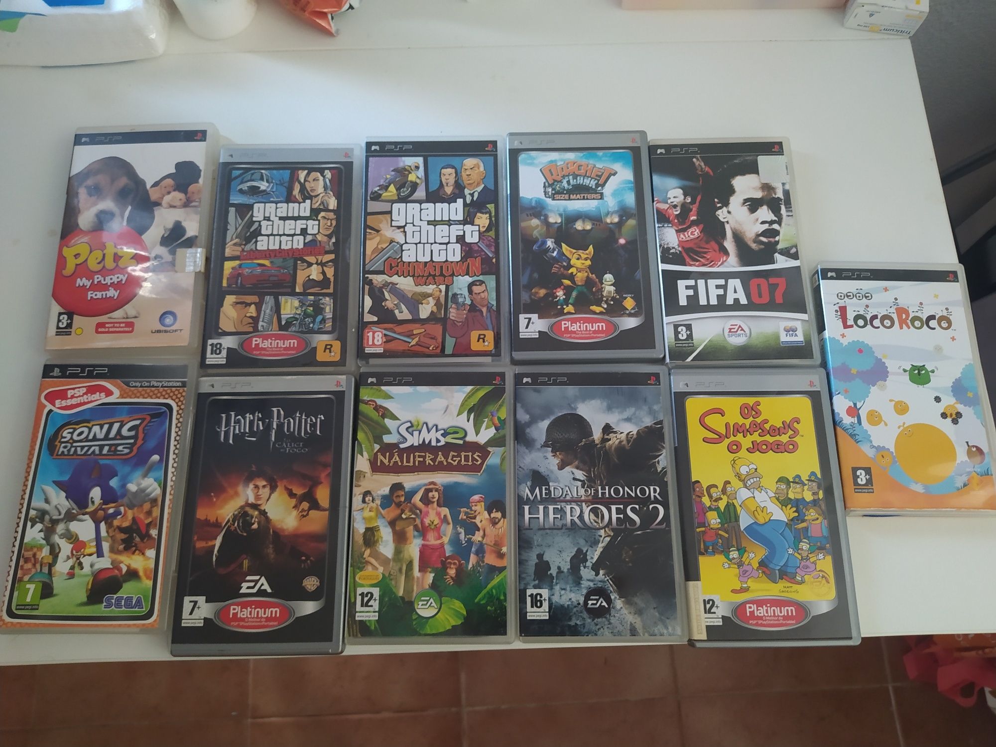 Vários jogos para PSP