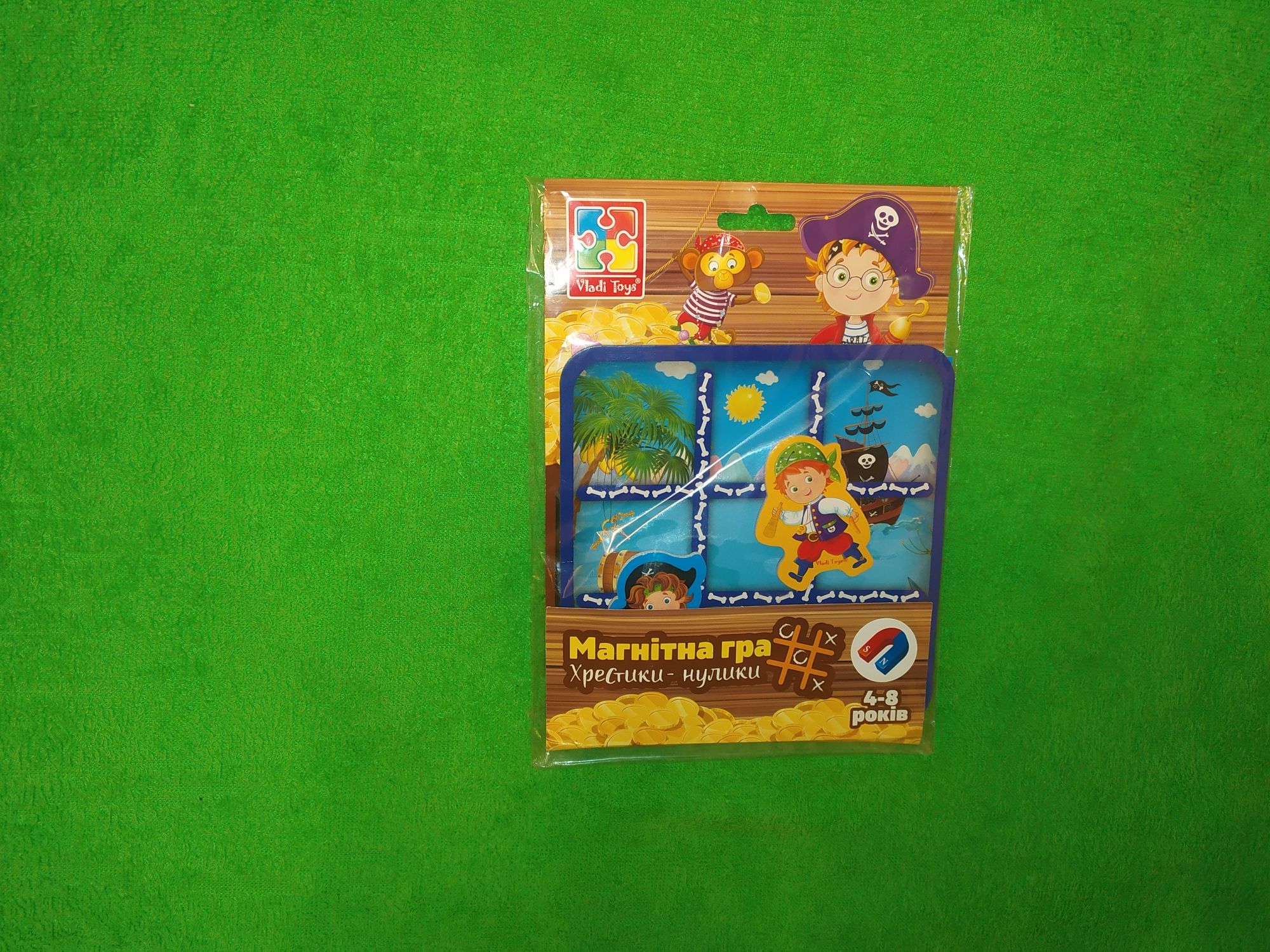 Дорожные игры Голодные бегемотики Hasbro, Крестики-нолики пираты Влади
