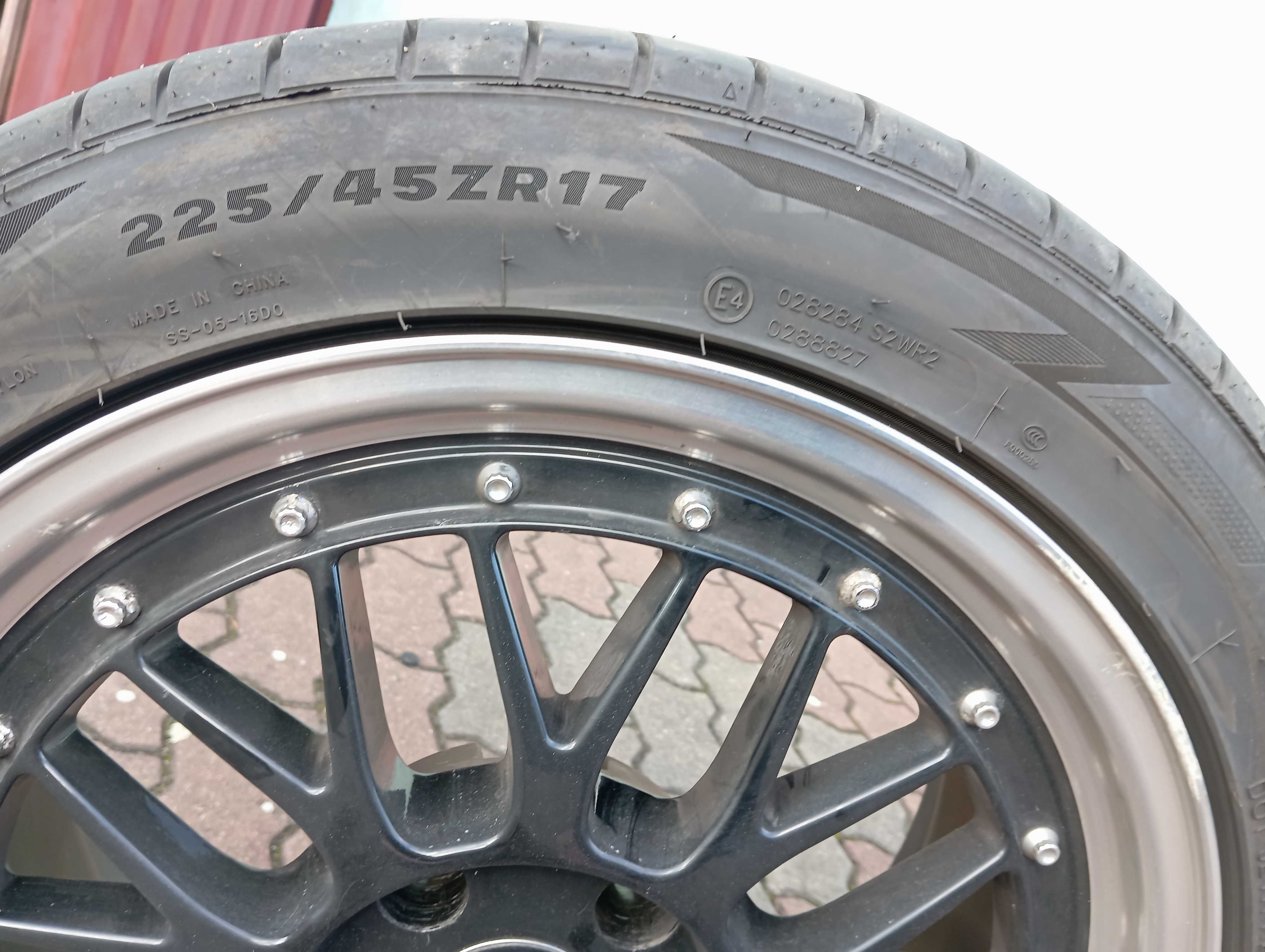 Koła Opona Felgi Racing czarne BMW 3 E90 E91 225/45ZR17