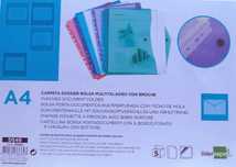 Bolsas Porta Documentos A4 Multiperfurada com Fecho - 5 unidades