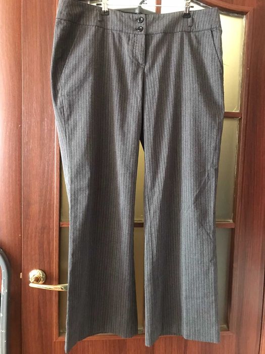 Сірі класичні брюки з заниженою талією, бренд Zero, 52р.