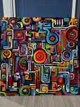 Arte contemporânea - “Cosmic Mystery” - pintura em Óleo sobre tela
